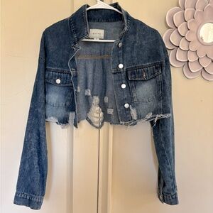 Cropped Jean Jacket NWOT